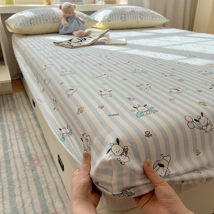 91家纺网 家纺一手货源 找家纺 （总）六巷胡同 2025新款40s13070全棉纯棉卡通单品系列床笠单件-单床笠