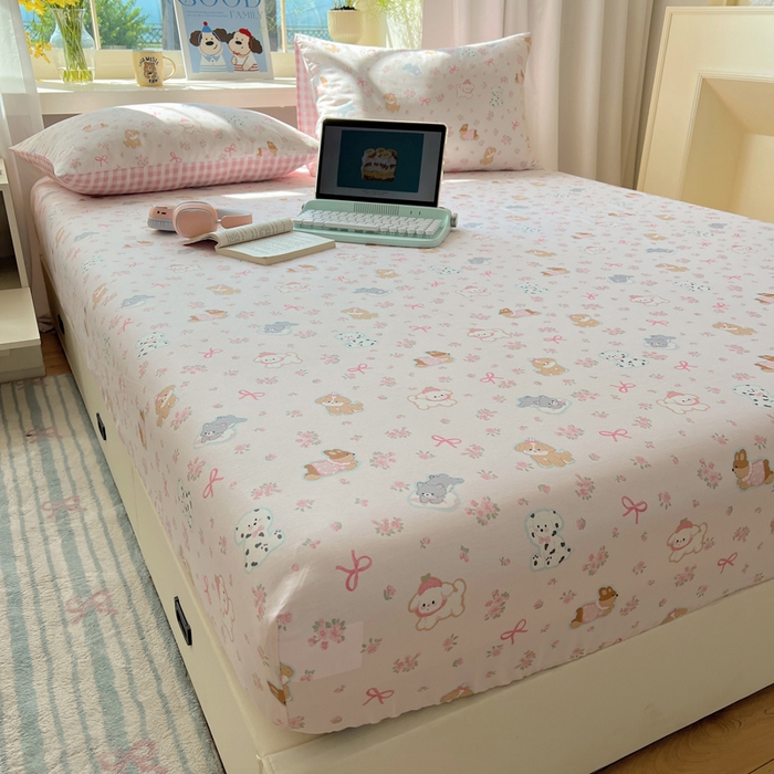 91家纺网 家纺一手货源 找家纺 （总）六巷胡同 2025新款40s13070全棉纯棉卡通单品系列床笠单件-单床笠