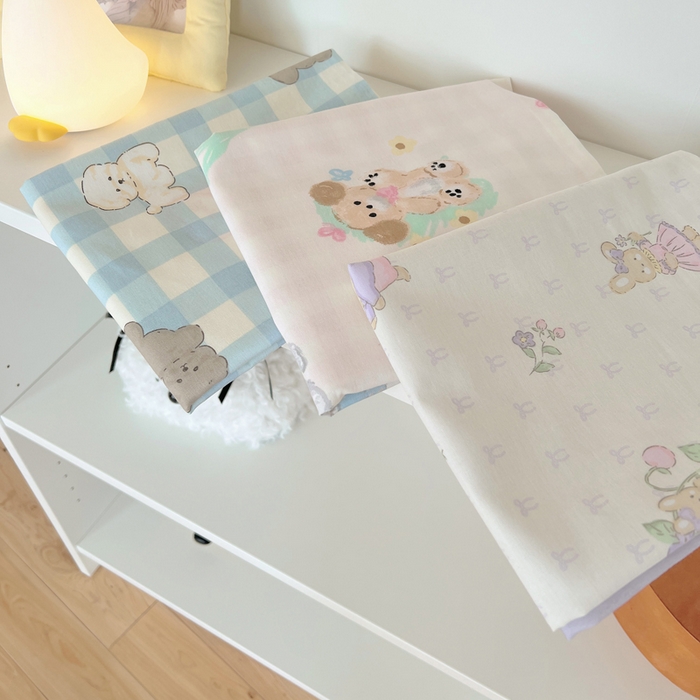 91家纺网 家纺一手货源 找家纺 （总）六巷胡同 2025新款40s13070全棉纯棉卡通单品系列枕套单件-单枕套