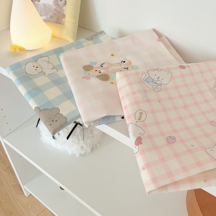 91家纺网 家纺一手货源 找家纺 （总）六巷胡同 2025新款40s13070全棉纯棉卡通单品系列枕套单件-单枕套