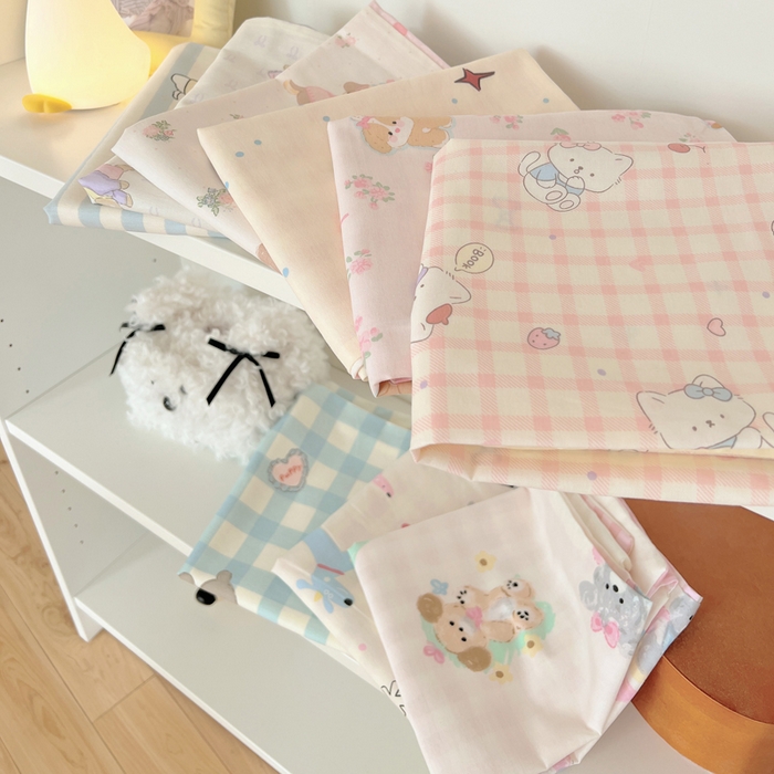 91家纺网 家纺一手货源 找家纺 （总）六巷胡同 2025新款40s13070全棉纯棉卡通单品系列枕套单件-单枕套