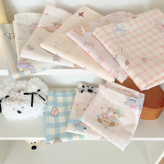 91家纺网 家纺一手货源 找家纺 （总）六巷胡同 2025新款40s13070全棉纯棉卡通单品系列枕套单件-单枕套