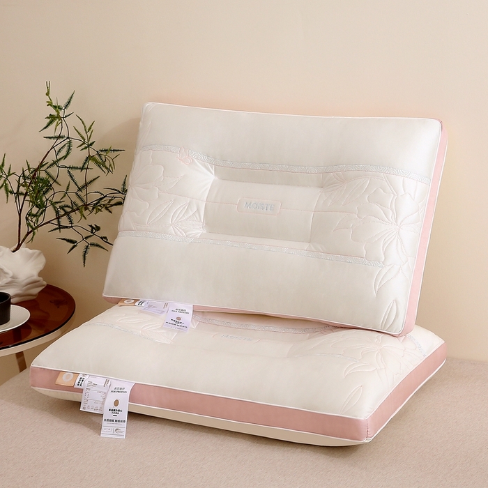 91家纺网 家纺一手货源 找家纺 赛格时代家居 2025新款舒适凉感护颈羽丝绒枕枕头枕芯 舒适凉感护颈羽丝绒枕（白色） 一只