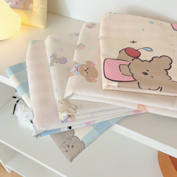 91家纺网 家纺一手货源 找家纺 六巷胡同 2025新款40s13070全棉纯棉卡通单品系列枕套单件-单枕套 叠拍图仅供展示