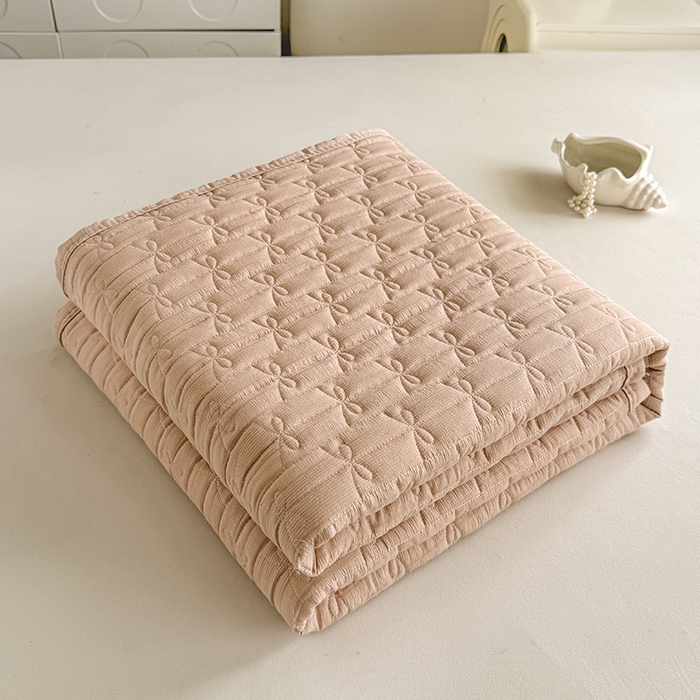 91家纺网 家纺一手货源 找家纺 梓依家纺 2025新款柔软舒适云纱棉夏被夏凉被空调被 云纱棉-奶油咖