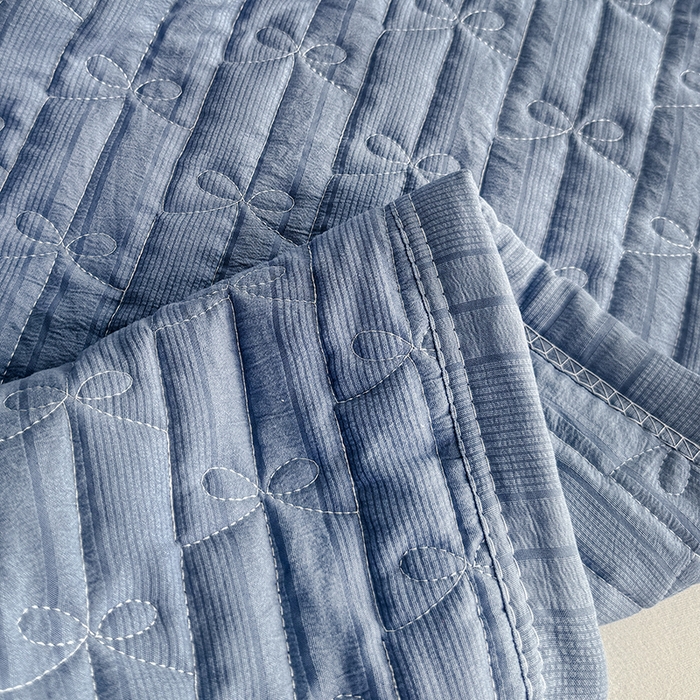 91家纺网 家纺一手货源 找家纺 梓依家纺 2025新款柔软舒适云纱棉夏被夏凉被空调被 云纱棉-宝石蓝