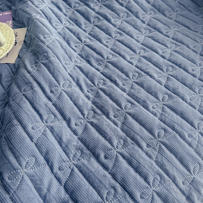 91家纺网 家纺一手货源 找家纺 梓依家纺 2025新款柔软舒适云纱棉夏被夏凉被空调被 云纱棉-宝石蓝