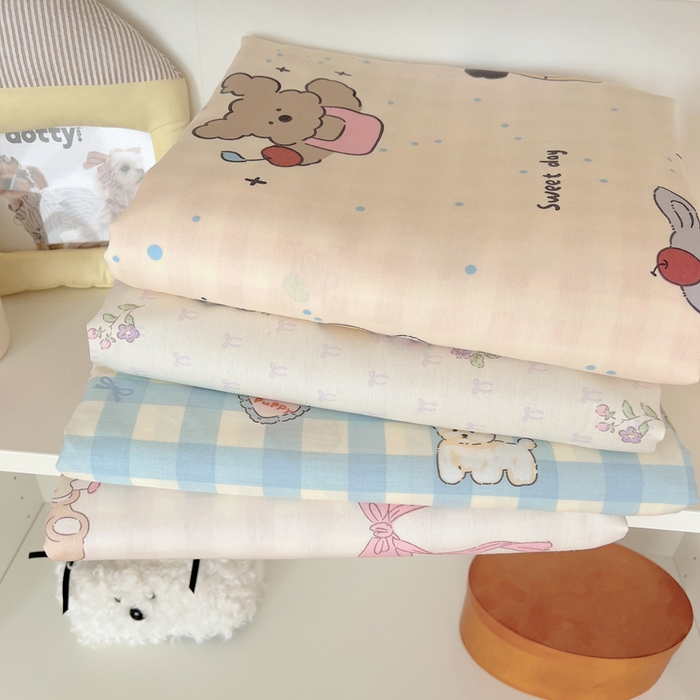 91家纺网 家纺一手货源 找家纺 六巷胡同 2025新款40s13070全棉纯棉卡通单品系列被套单件-单被套 叠拍图仅供展示