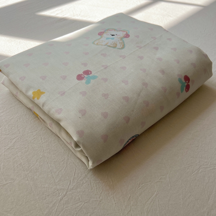 91家纺网 家纺一手货源 找家纺 六巷胡同 2025新款40s13070全棉纯棉卡通单品系列被套单件-单被套 叠拍图仅供展示