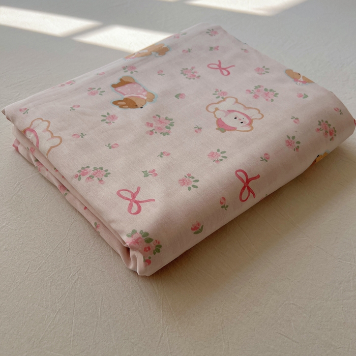 91家纺网 家纺一手货源 找家纺 六巷胡同 2025新款40s13070全棉纯棉卡通单品系列被套单件-单被套 叠拍图仅供展示