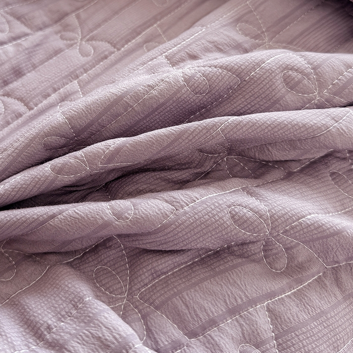 91家纺网 家纺一手货源 找家纺 梓依家纺 2025新款柔软舒适云纱棉夏被夏凉被空调被 云纱棉-丁香紫