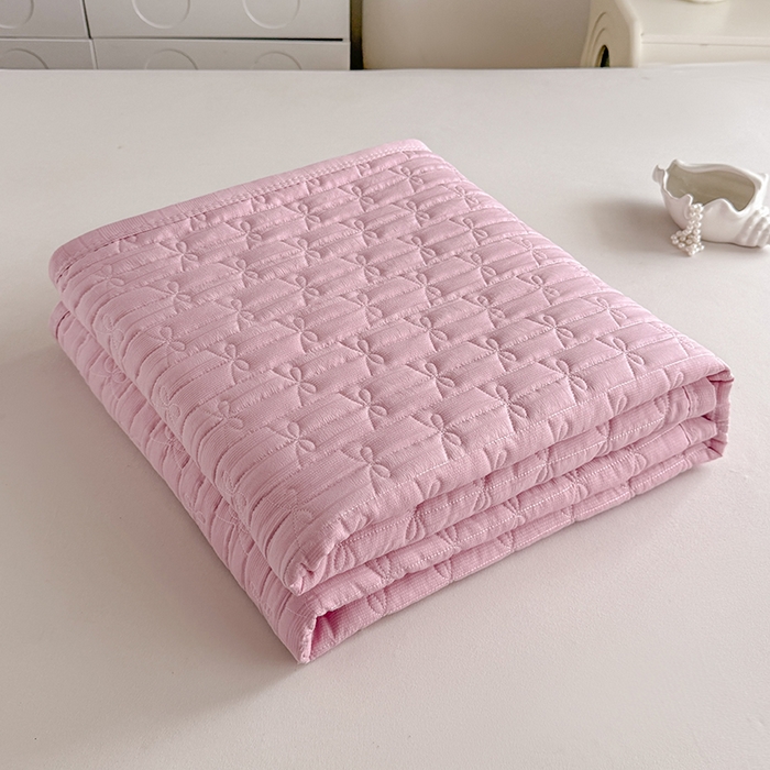 梓依家纺 2025新款柔软舒适云纱棉夏被夏凉被空调被 云纱棉-初恋粉