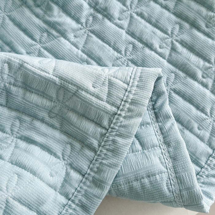 91家纺网 家纺一手货源 找家纺 梓依家纺 2025新款柔软舒适云纱棉夏被夏凉被空调被 云纱棉-雾霾蓝