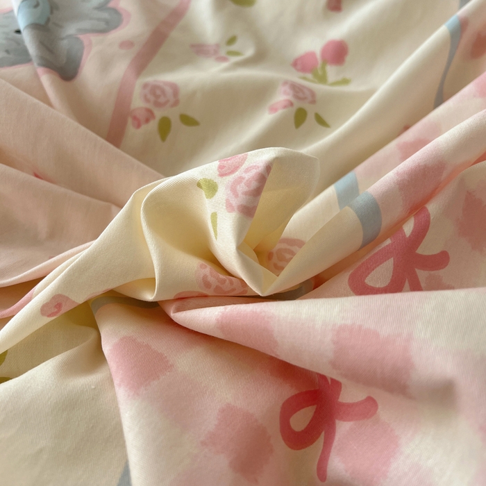 91家纺网 家纺一手货源 找家纺 六巷胡同 2025新款40s13070全棉纯棉卡通单品系列被套单件-单被套 洋气柯基崽