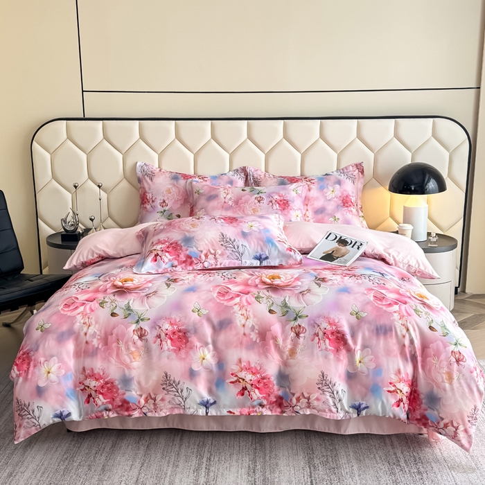 91家纺网 家纺一手货源 找家纺 （总）优纤家纺 2025新款水洗真丝四件套