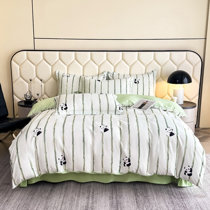 91家纺网 家纺一手货源 找家纺 （总）优纤家纺 2025新款水洗真丝四件套