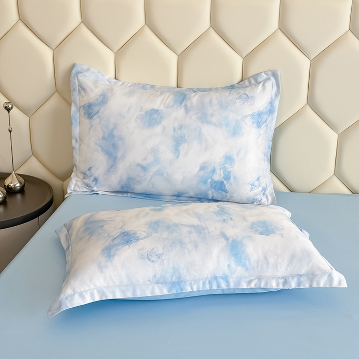 91家纺网 家纺一手货源 找家纺 优纤家纺 2025新款水洗真丝四件套 流满时光