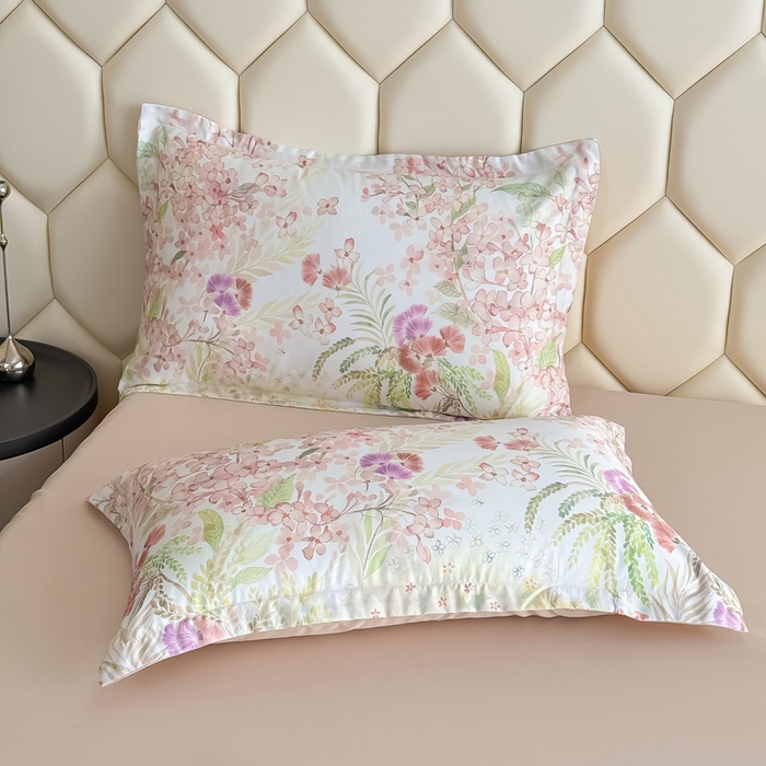 91家纺网 家纺一手货源 找家纺 优纤家纺 2025新款水洗真丝四件套 绮梦