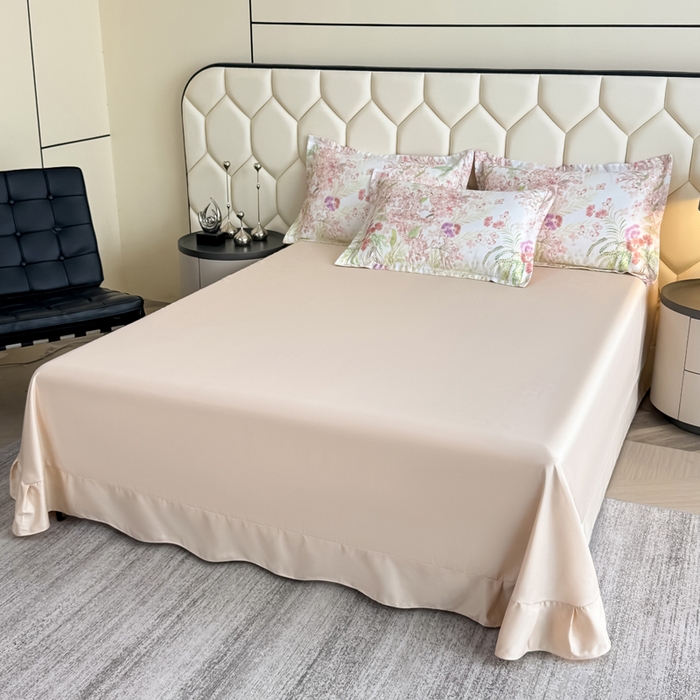 91家纺网 家纺一手货源 找家纺 优纤家纺 2025新款水洗真丝四件套 绮梦