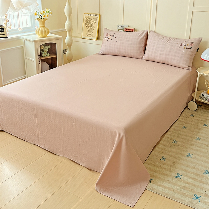 91家纺网 家纺一手货源 找家纺 娜娜 2025新款A类全棉双层纱大版四件套 兔公主宝贝