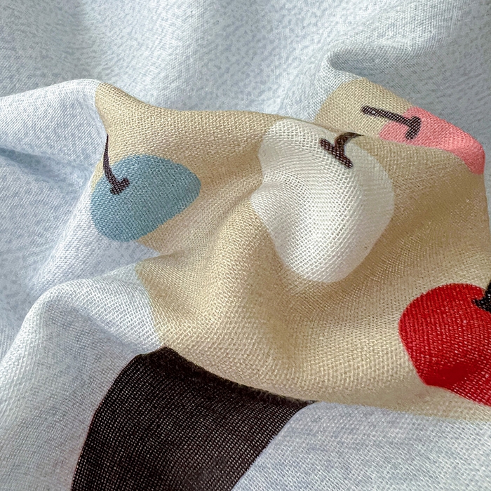 91家纺网 家纺一手货源 找家纺 娜娜 2025新款A类全棉双层纱大版四件套 小狐狸妞妞