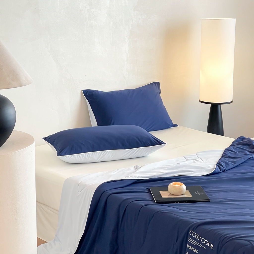 91家纺网 家纺一手货源 找家纺 伟邦枕芯 2025新款星球深睡POR2控温夏凉被空调被 深海蓝