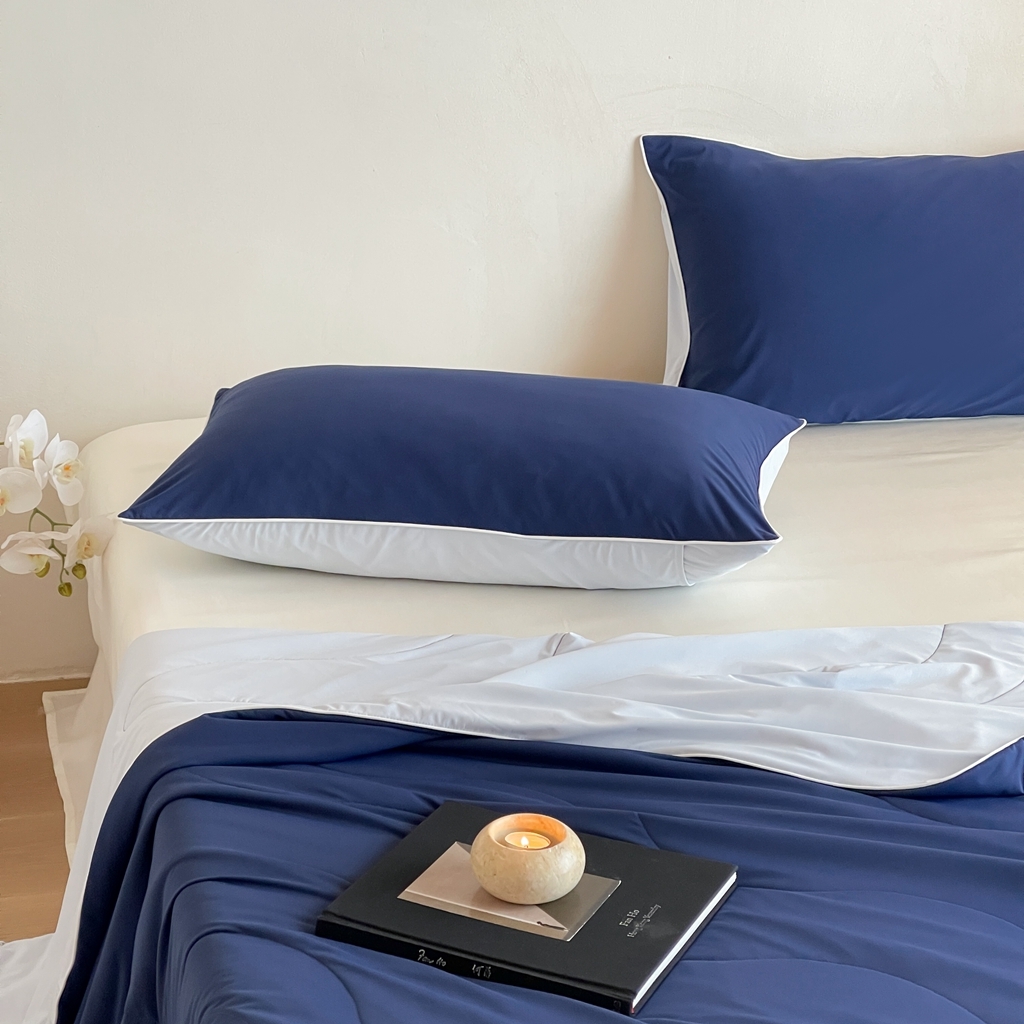 91家纺网 家纺一手货源 找家纺 伟邦枕芯 2025新款星球深睡POR2控温夏凉被空调被 深海蓝