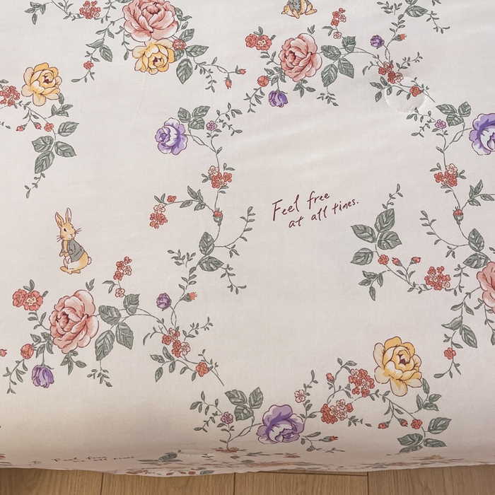 91家纺网 家纺一手货源 找家纺 龙图家纺 2025新款A类母婴针织棉夏被印花卡通凉感丝夏凉被空调被 蔷薇兔