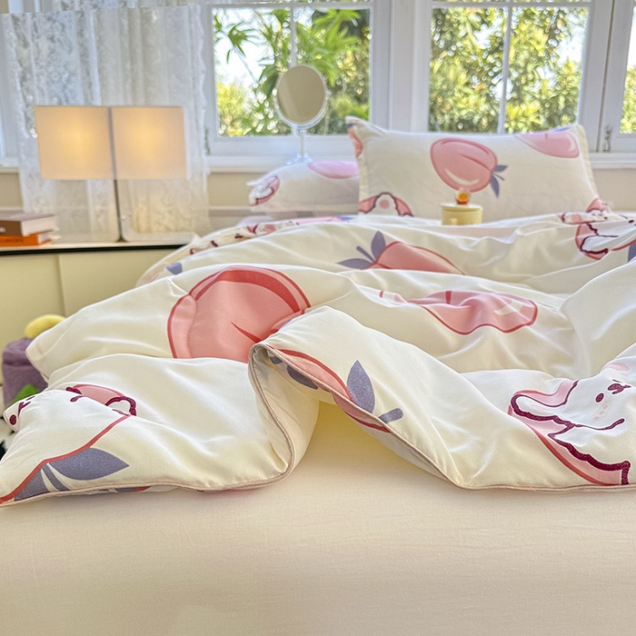 91家纺网 家纺一手货源 找家纺 友承家纺 2025新款A类母婴级大豆夏被夏凉被空调被 桃桃熊