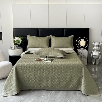 大渔生活 2025新款磨毛夹棉床盖 青玉案