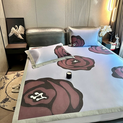 91家纺网 家纺一手货源 找家纺 （总） 橘滋家纺 2025夏日高端A类原创设计轻奢卡通简约数码冰丝席高级凉席-床席床笠