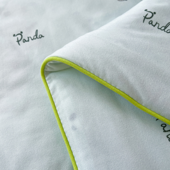 91家纺网 家纺一手货源 找家纺 龙图家纺 2025新款A类母婴针织棉夏被印花卡通凉感丝夏凉被空调被 小熊猫