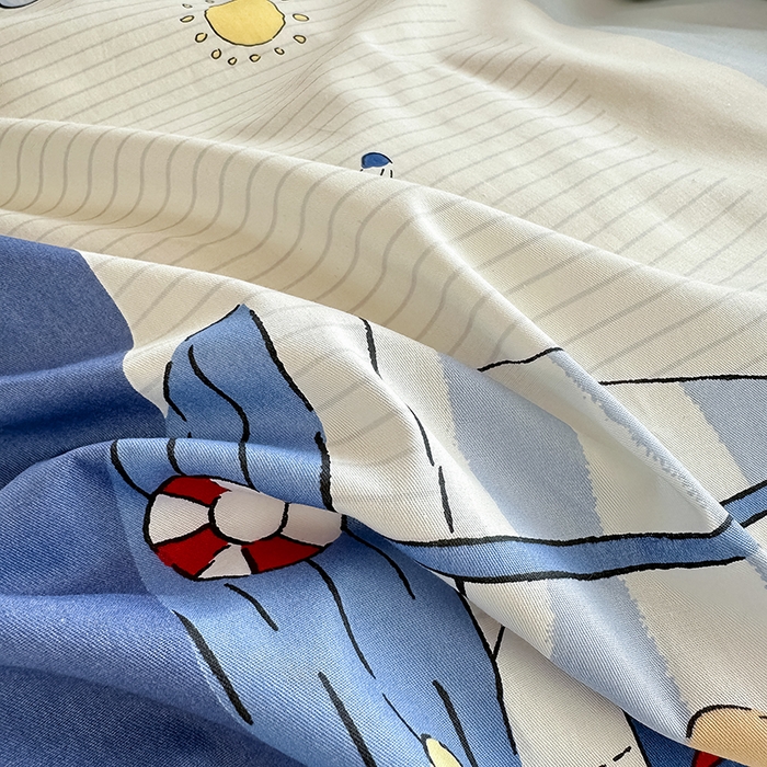 91家纺网 家纺一手货源 找家纺 卡普 2025新款爆款加厚卡通小清新全棉纯棉学生宿舍三件套床笠隔天可拿星夜号