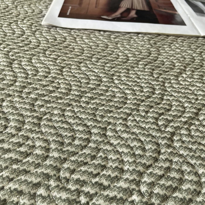 91家纺网 家纺一手货源 找家纺 大渔生活 2025新款磨毛夹棉床盖 青玉案