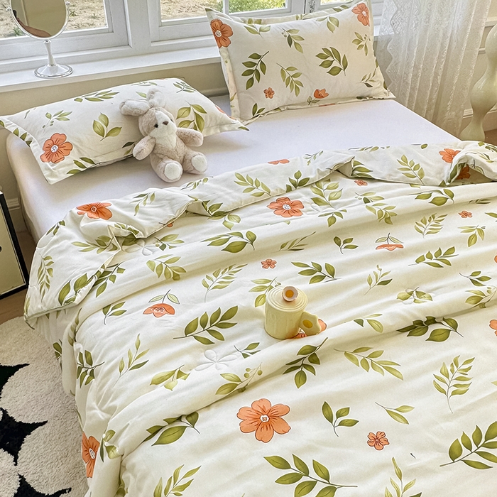 91家纺网 家纺一手货源 找家纺 友承家纺 2025新款A类母婴级大豆夏被夏凉被空调被 青柠薄荷