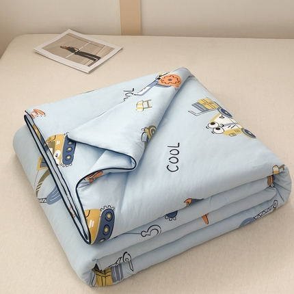 91家纺网 家纺一手货源 找家纺 （总）龙图家纺 2025新款A类母婴针织棉夏被印花卡通婴幼夏凉被空调被