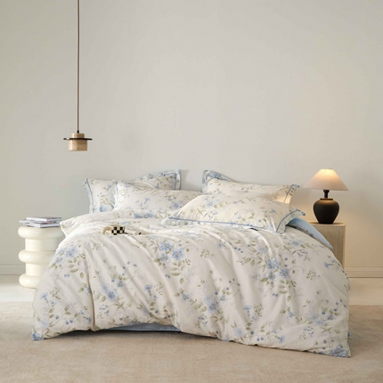 丽卡家纺 2025新款100s高密新疆长绒棉纯棉四件套 伊甸园