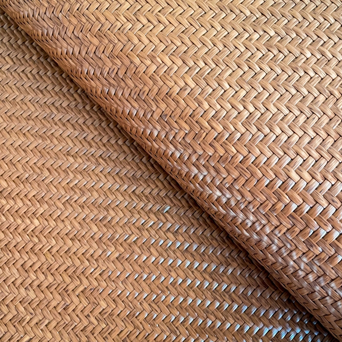 91家纺网 家纺一手货源 找家纺 阿牛席业 2025新款舒爽藤席系列-E-PE藤席 PE霸王藤-咖色