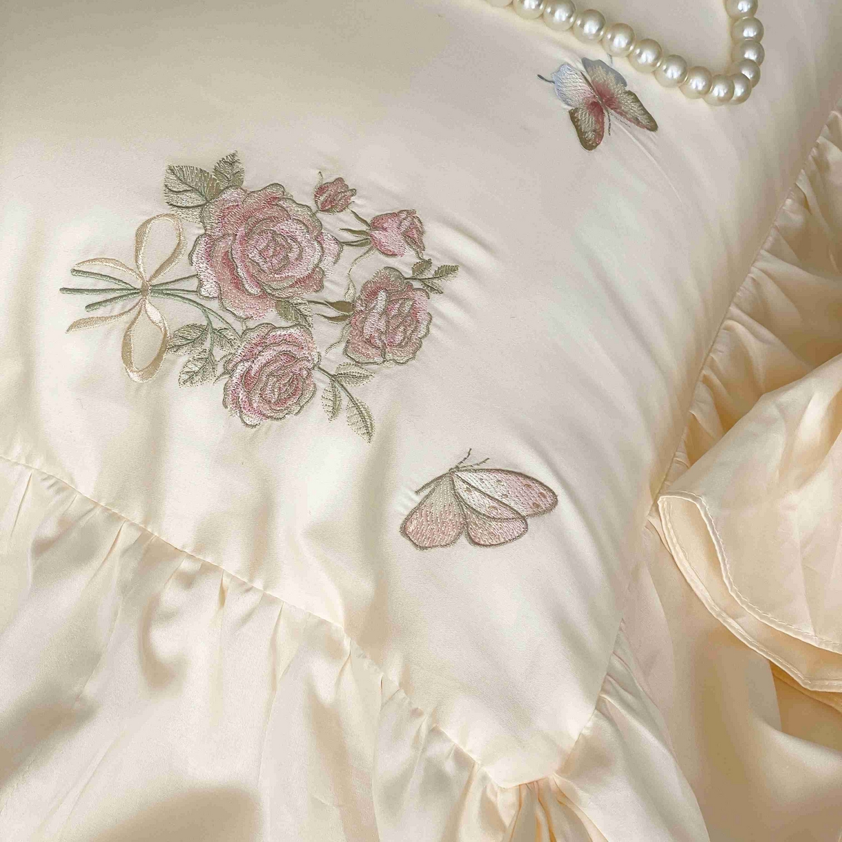 91家纺网 家纺一手货源 找家纺 （总）MIU缪家居 2025新款100支超柔天丝棉四件套-花屿