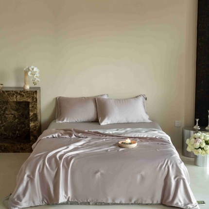 91家纺网 家纺一手货源 找家纺 （总）玉宇阁家居 2025天丝拼色夏被四件套