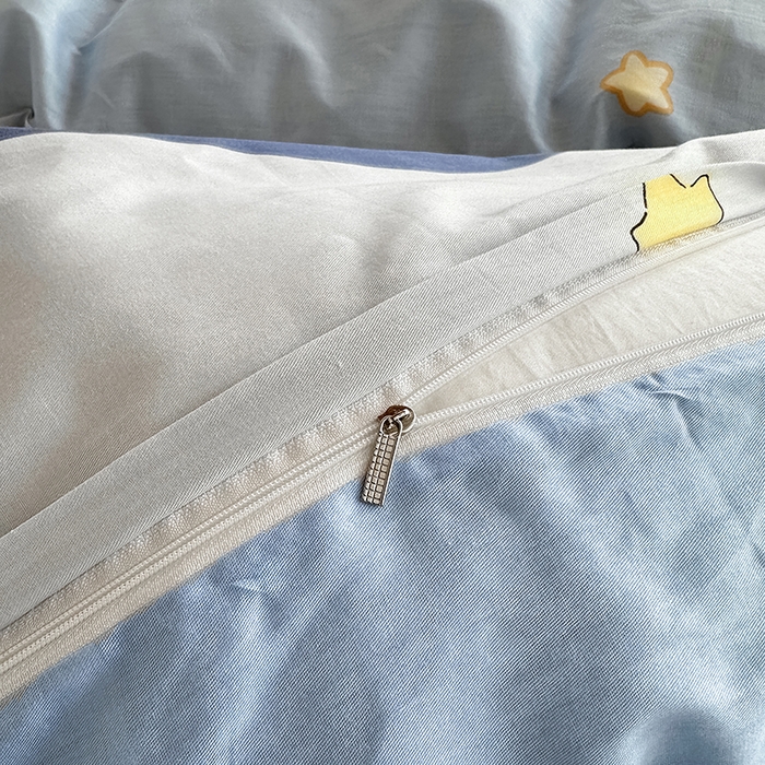 91家纺网 家纺一手货源 找家纺 卡普 2025新款爆款加厚卡通小清新全棉纯棉学生宿舍三件套床笠隔天可拿星夜号