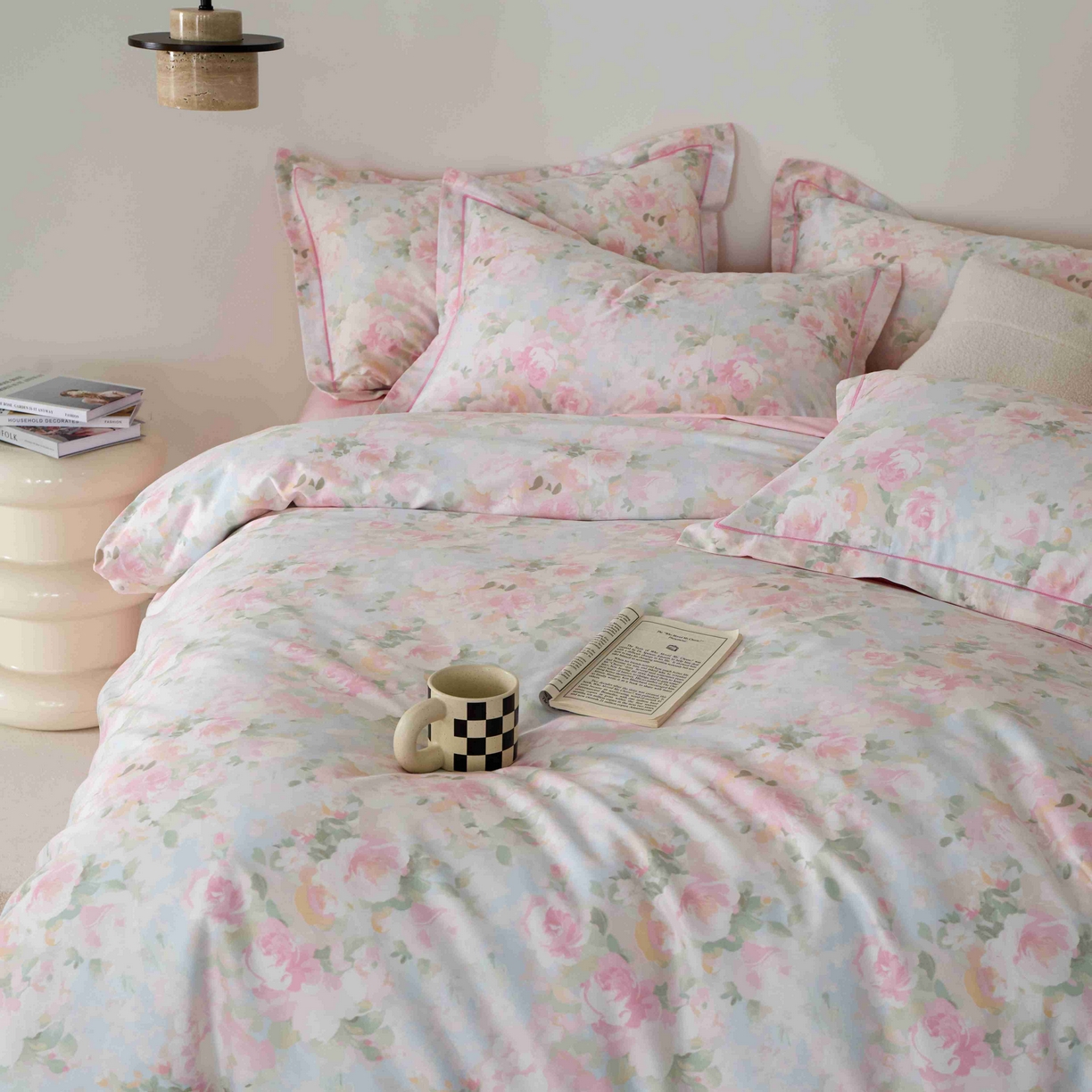 91家纺网 家纺一手货源 找家纺 丽卡家纺 2025新款100s高密新疆长绒棉纯棉四件套 黎明心境