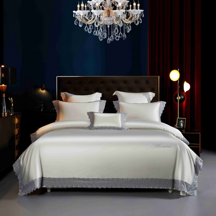 （总）缔缦 2025新款高端居家轻奢系列AB版真丝棉长绒棉四件套