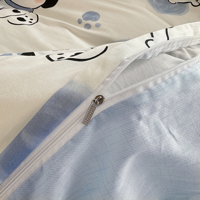 91家纺网 家纺一手货源 找家纺 卡普 2025新款爆款加厚卡通小清新全棉纯棉学生宿舍三件套床笠隔天可拿幸运波比