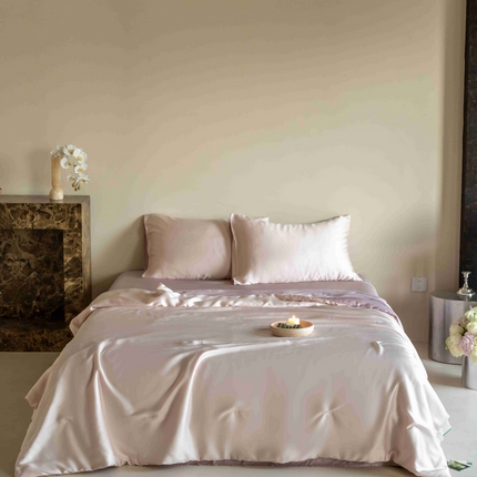 91家纺网 家纺一手货源 找家纺 （总）玉宇阁家居 2025天丝拼色夏被四件套