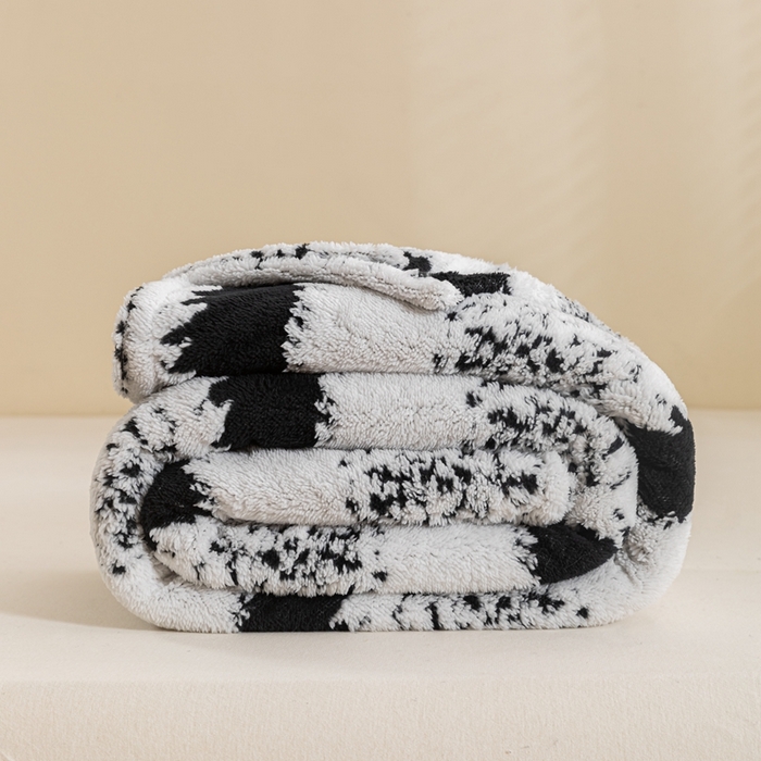 91家纺网 家纺一手货源 找家纺 潮邦 2025新款阳离子柔云毯毛毯-素影雅韵系列【可供跨境电商可压缩】 羽墨