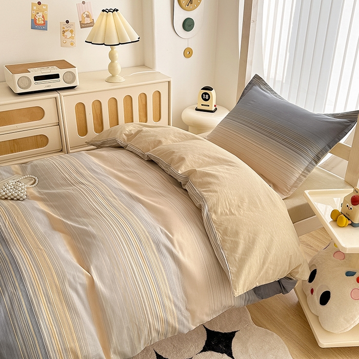 91家纺网 家纺一手货源 找家纺 卡普 2025新款爆款加厚卡通小清新全棉纯棉学生宿舍三件套床笠隔天可拿网络时代