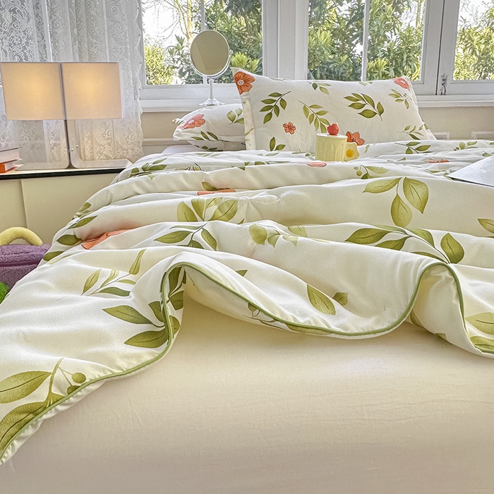 91家纺网 家纺一手货源 找家纺 友承家纺 2025新款A类母婴级大豆夏被夏凉被空调被 青柠薄荷