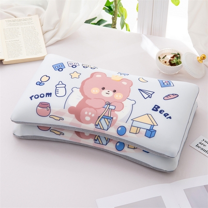 91家纺网 家纺一手货源 找家纺 （总）仁宇枕业 2025新款新品婴幼儿记忆枕头雪人凉感记忆枕芯