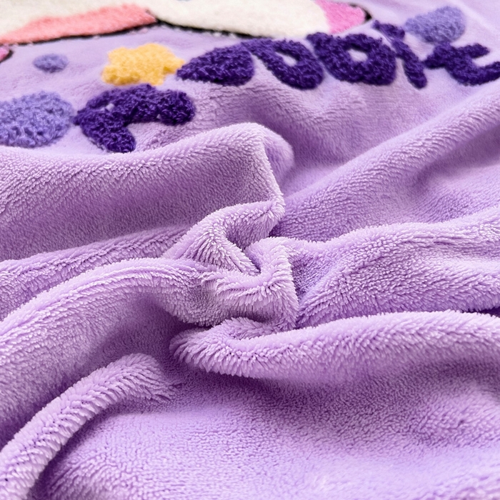 91家纺网 家纺一手货源 找家纺 梵赫 2025新款牛奶绒毛巾绣儿童幼儿园被套被芯组合 骑士兔兔